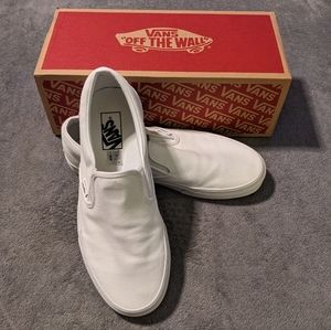 Classic White Vans Slip-ons